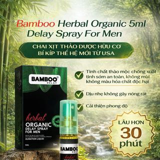 Chai xịt USA Bamboo Herbal Organic Delay kéo dài thời gian quan hệ 5ml 2