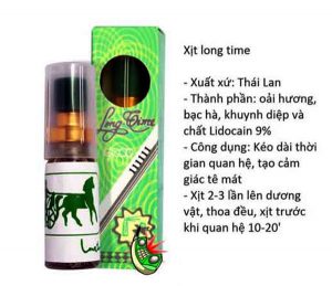 Xịt kéo dài quan hệ mát lạnh Longtime Thái Lan 5ml 2